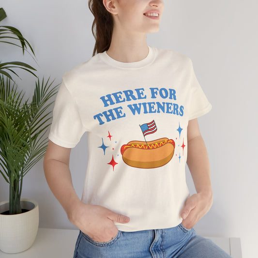 Here For The Wieners Tee